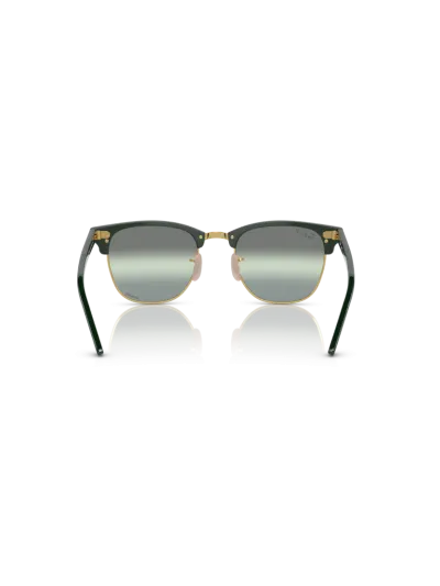 RAY-BAN napszemüveg - CLUBMASTER - GREEN ON ARISTA / DARK GREEN MIRROR POLAR