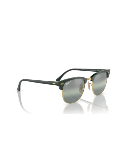 RAY-BAN napszemüveg - CLUBMASTER - GREEN ON ARISTA / DARK GREEN MIRROR POLAR