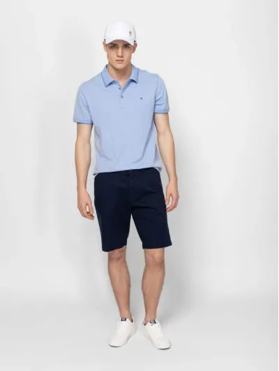 Heavy Tools - WALLNUT / NAVY - Elegáns Férfi rövidnadrág