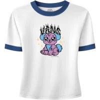 Vans - PUPPY W RINGER TEE - Női póló