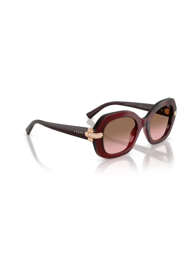 Vogue napszemüveg - Transparent Bordeaux / Pink Gradient Brown