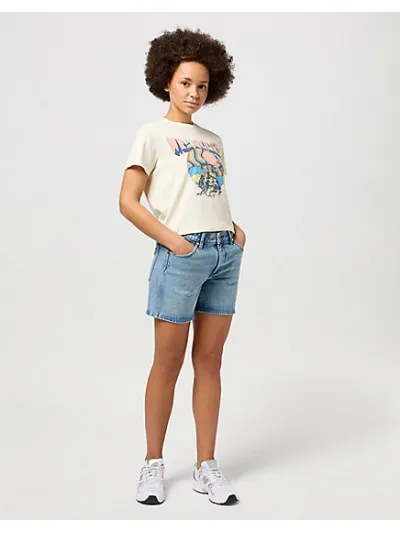Wrangler - Boyfriend Short Paloma - Női farmer short