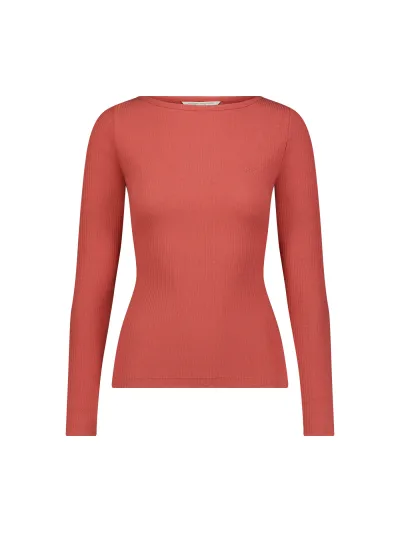 Lee - LS Boat Neck Tee / Cinnamon - Női póló