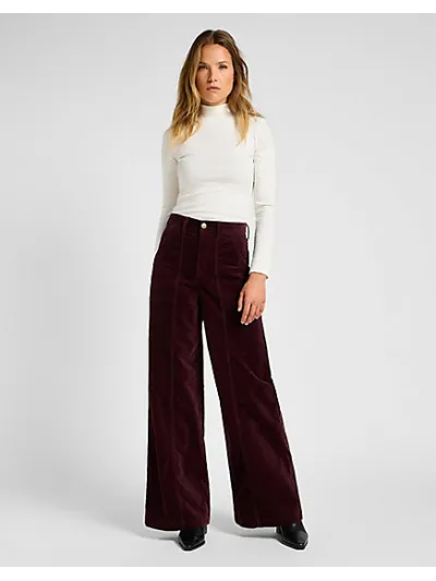 Lee - Ribbed LS High Neck / Ecru - Női póló