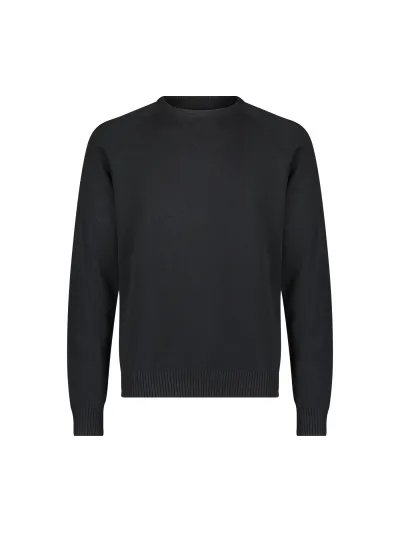 Lee - Clean Raglan Sweater / Black - Elegáns Férfi pulóver