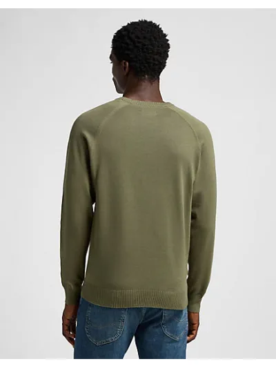Lee - Clean Raglan Sweater / Mercantile Green - Elegáns Férfi pulóver