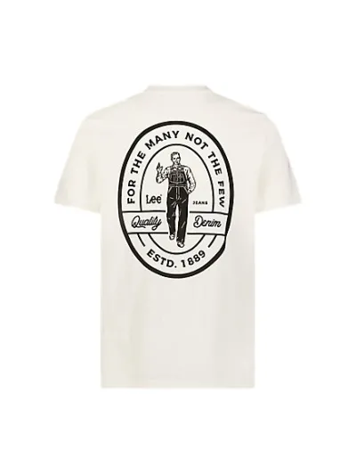 Lee - SS Working West Tee / Ecru - Férfi póló