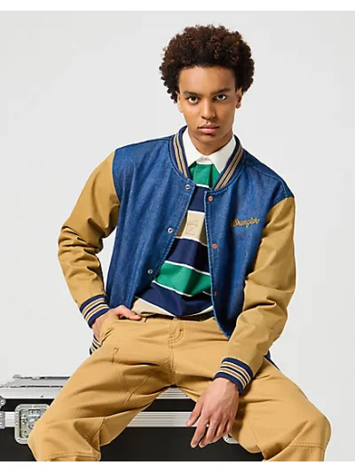 Wrangler - Varsity Jacket / Dijon - Férfi dzseki