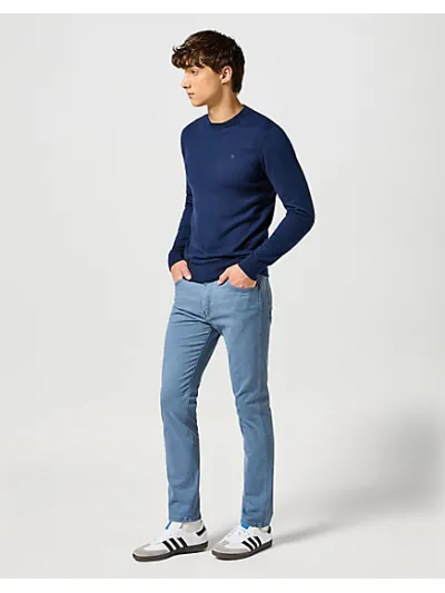 Wrangler - Knit Sweater / Navy - Elegáns Férfi pulóver