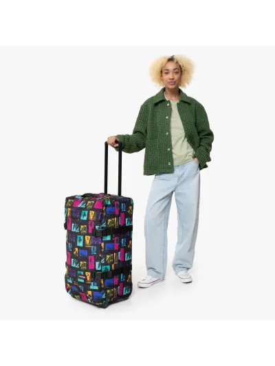 Eastpak - Tranverz M / City Bay Black - Uniszex Bőrönd - M