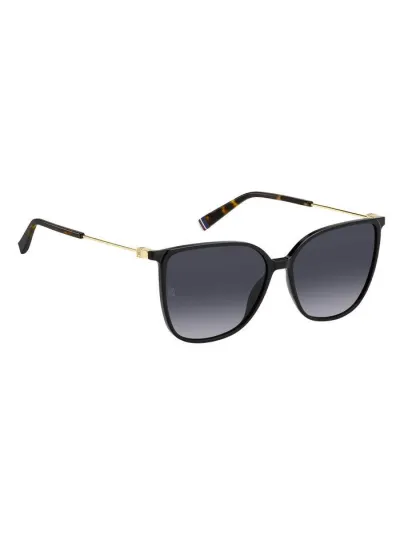 Tommy Hilfiger napszemüveg - Preppy Woman - BLACK / Dark Grey Gradient