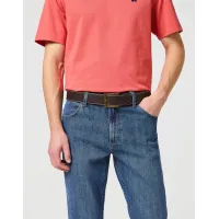 Wrangler - Stiched Belt / Brown - Bőr Férfi öv