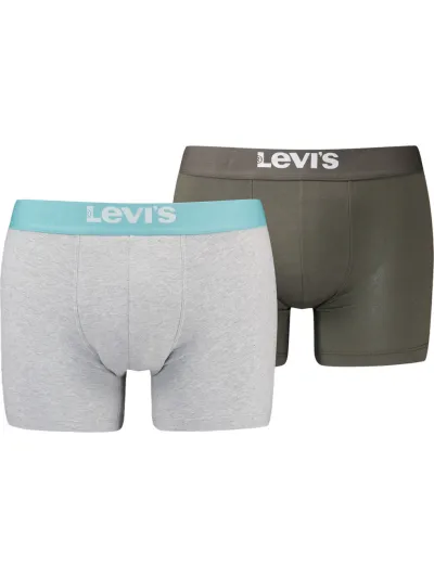 Levi's - Solid Basic Organic - Férfi boxeralsó szett - 2 db