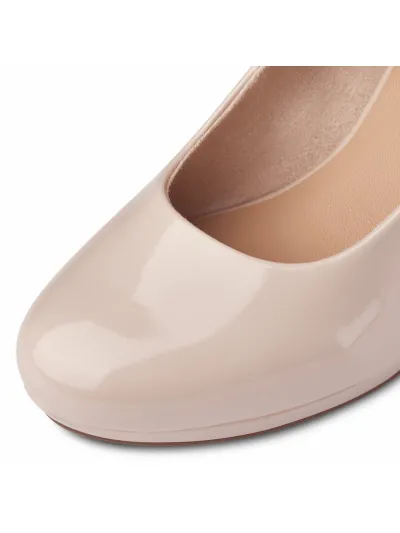 Tamaris - Női magassarkú pömpsz - Púder rózsaszín