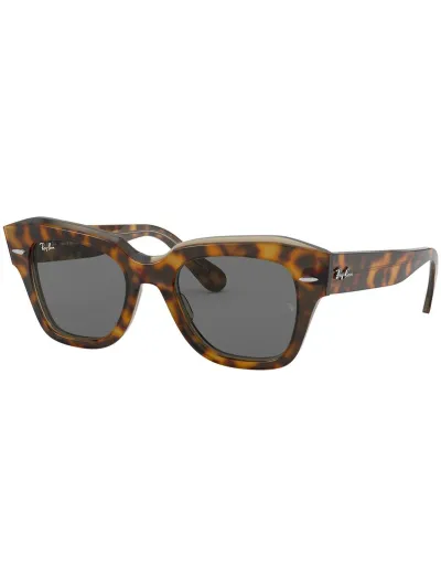 Ray-Ban napszemüveg - State Street - Havana On Transparent Brown / Dark Grey
