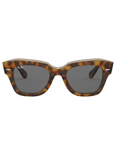Ray-Ban napszemüveg - State Street - Havana On Transparent Brown / Dark Grey