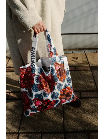 Briony - Hypster Cats and Birds - Újrahasznosított bevásárlótáska