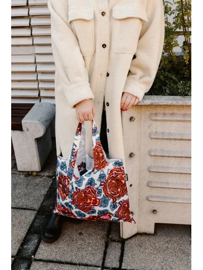 Briony - Hypster Cats and Birds - Újrahasznosított bevásárlótáska