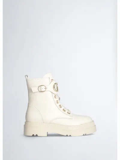 Liu Jo - Magasszárú Platformos Bőr Női Bakancs