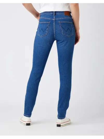 Wrangler - HIGH RISE SKINNY CAMELLIA - Női farmernadrág