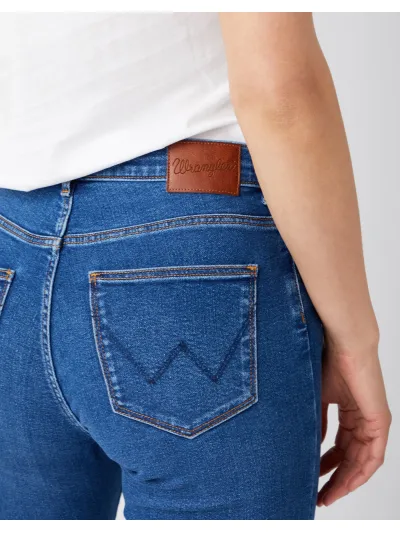 Wrangler - HIGH RISE SKINNY CAMELLIA - Női farmernadrág
