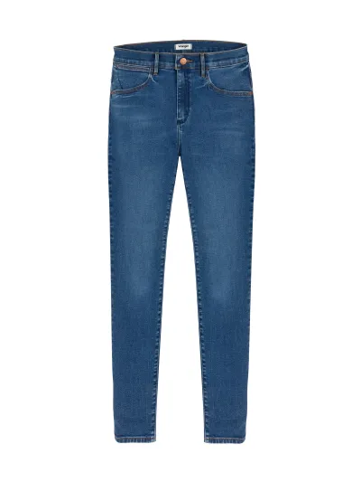 Wrangler - HIGH RISE SKINNY CAMELLIA - Női farmernadrág