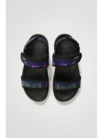 Desigual - TRACK SANDAL TIE DYE - Női szandál