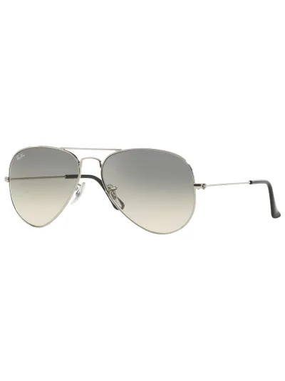 Ray-Ban napszemüveg - AVIATOR LARGE METAL - SILVER / CRYSTAL GREY GRADIENT