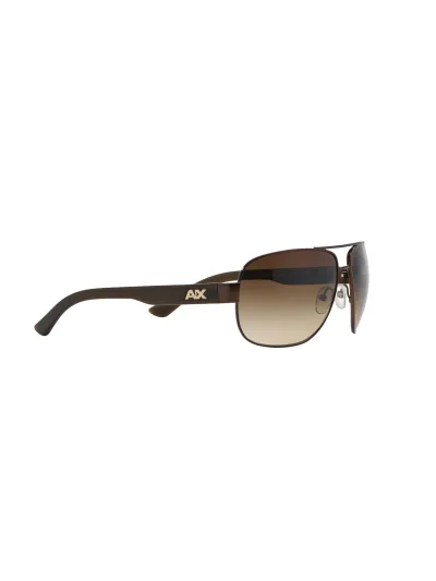 Armani Exchange napszemüveg - SATIN DARK BROWN-DARK OLIVE / SMOKE GRADIENT