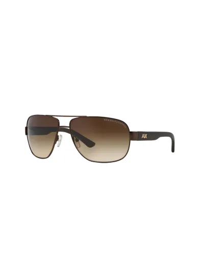 Armani Exchange napszemüveg - SATIN DARK BROWN-DARK OLIVE / SMOKE GRADIENT