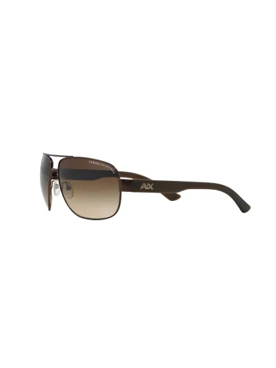 Armani Exchange napszemüveg - SATIN DARK BROWN-DARK OLIVE / SMOKE GRADIENT