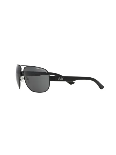 Armani Exchange napszemüveg - SATIN BLACK-BLACK / GREY SOLID