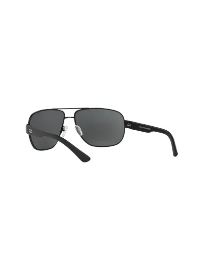 Armani Exchange napszemüveg - SATIN BLACK-BLACK / GREY SOLID