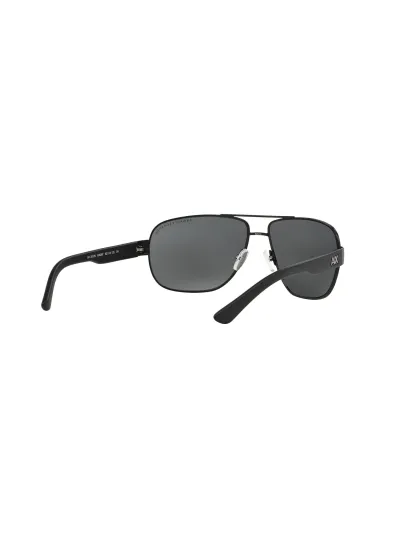 Armani Exchange napszemüveg - SATIN BLACK-BLACK / GREY SOLID