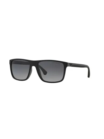 Emporio Armani Férfi napszemüveg - RUBBER BLACK & GREY / GRADIENT GREY POLARIZED