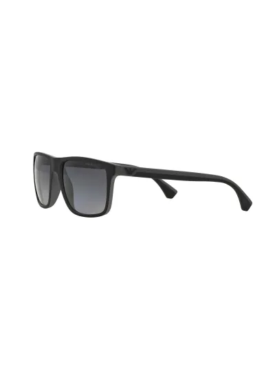 Emporio Armani Férfi napszemüveg - RUBBER BLACK & GREY / GRADIENT GREY POLARIZED