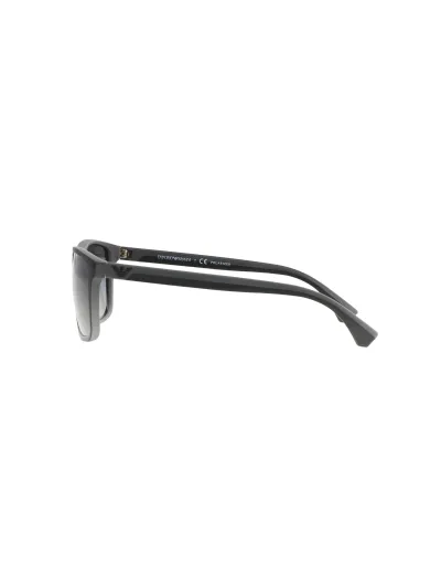 Emporio Armani Férfi napszemüveg - RUBBER BLACK & GREY / GRADIENT GREY POLARIZED