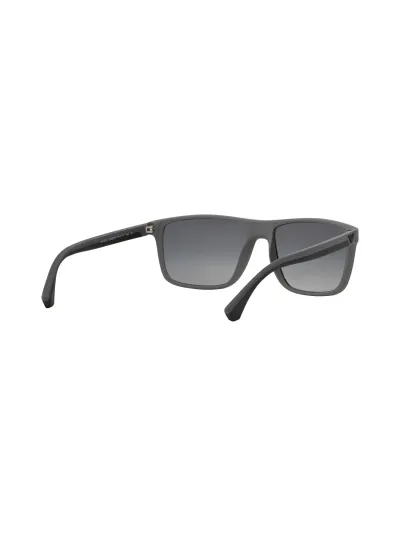 Emporio Armani Férfi napszemüveg - RUBBER BLACK & GREY / GRADIENT GREY POLARIZED