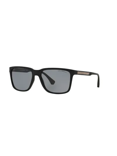 Emporio Armani Férfi napszemüveg - RUBBER BLACK / GREY POLARIZED