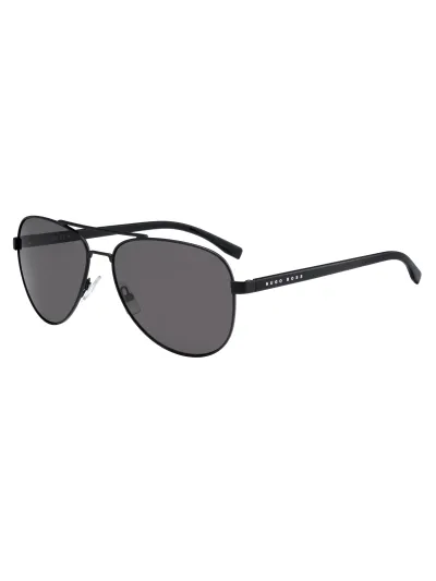 HUGO BOSS napszemüveg - MATTEBLACK BLACK / BROWN GREY