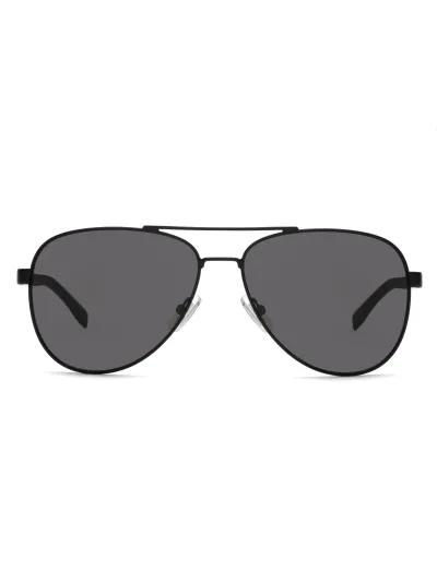 HUGO BOSS napszemüveg - MATTEBLACK BLACK / BROWN GREY