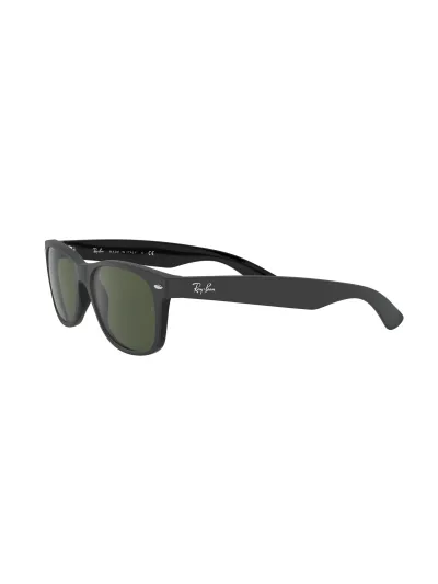 Ray-Ban napszemüveg - NEW WAYFARER - TOP RUBBER BLACK ON SHINY BLK / GREEN