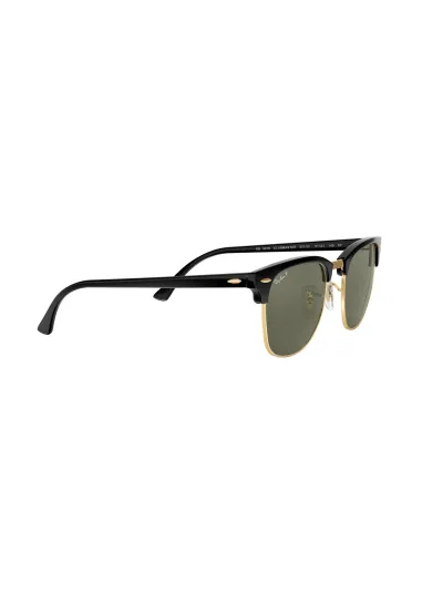 Ray-Ban napszemüveg - CLUBMASTER - BLACK / CRYSTAL GREEN POLARIZED
