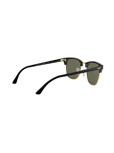 Ray-Ban napszemüveg - CLUBMASTER - BLACK / CRYSTAL GREEN POLARIZED