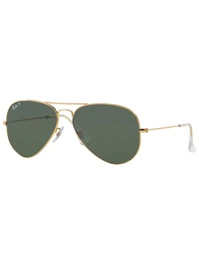 Ray-Ban napszemüveg - AVIATOR LARGE METAL - GOLD / CRYSTAL GREEN POLARIZED