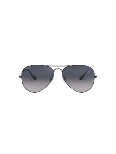 Ray-Ban napszemüveg - AVIATOR LARGE METAL - GUNMETAL / CRYSTAL POLAR BLUE GRAD.GREY