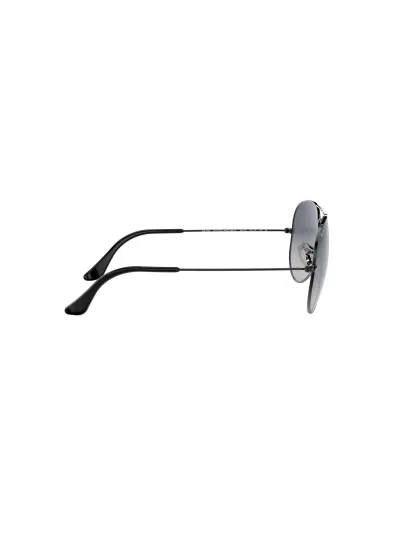 Ray-Ban napszemüveg - AVIATOR LARGE METAL - GUNMETAL / CRYSTAL POLAR BLUE GRAD.GREY