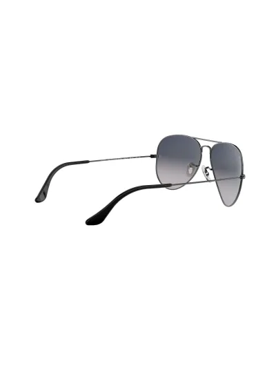 Ray-Ban napszemüveg - AVIATOR LARGE METAL - GUNMETAL / CRYSTAL POLAR BLUE GRAD.GREY