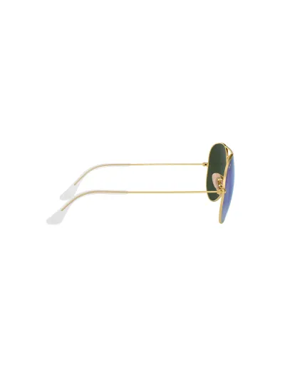 Ray-Ban napszemüveg - AVIATOR LARGE METAL - MATTE GOLD / CRY.GREEN  MIRROR MULTIL.BLUE