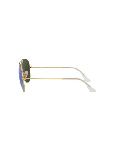 Ray-Ban napszemüveg - AVIATOR LARGE METAL - MATTE GOLD / CRY.GREEN  MIRROR MULTIL.BLUE
